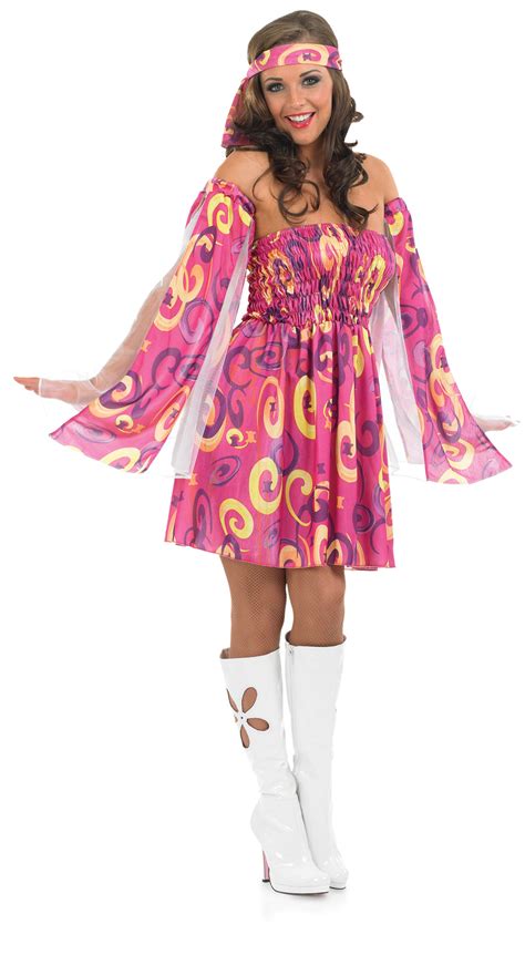 1960 S Rose Swirl Hippy Déguisement Femmes 60 S Hippie Costume Déguisement Uk 8 30 New Ebay