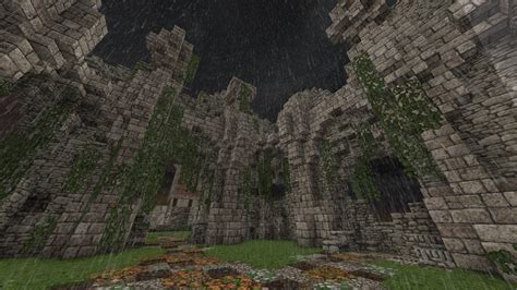 I Was Trying To Build A Stone Ruin In Minecraft That Looked Like It Was