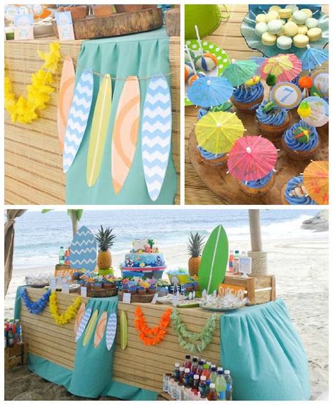 Pin By Bien Y Bonito On Deco Beach Themed Party Beach Birthday Party