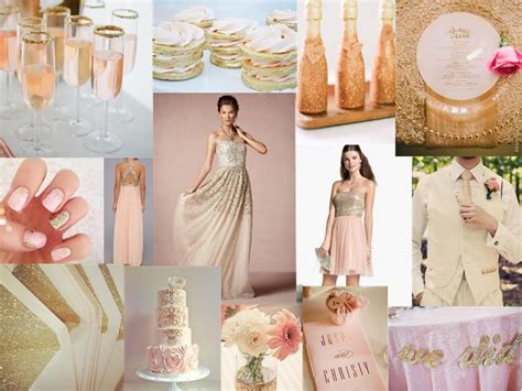 All That Glitters Pantone Wedding Styleboard The Dessy Group