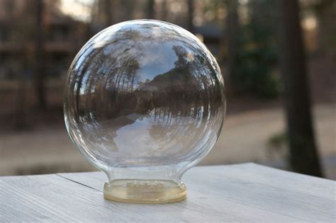 Vintage Clear Glass Flower Globe Watertight By Theretrobeehive Clear Glass Glass Globe