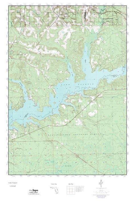 Mytopo Lake Talquin Florida Usgs Quad Topo Map