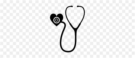 Pink Black Stethoscope Clip Art Stethoscope Heart