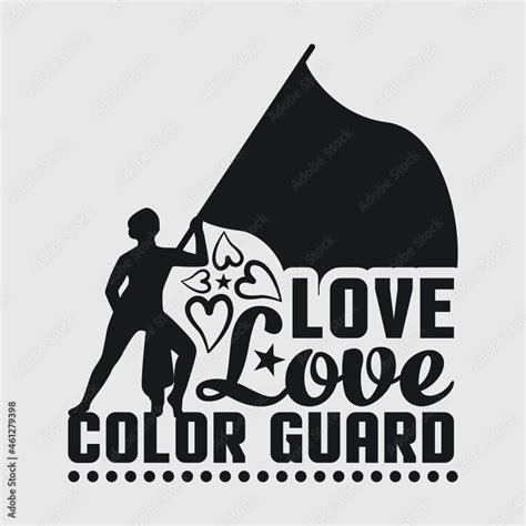 Color Guard Svg Flag Rifle Saber Svg Smile Color Guard Svg