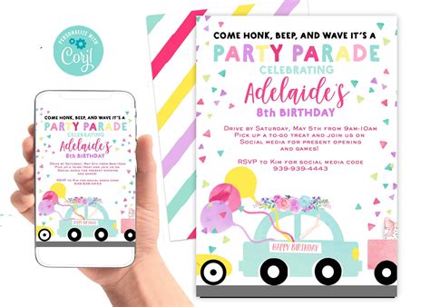 The Ultimate Guide To Drive Thru Party Invitations Best Inspiration