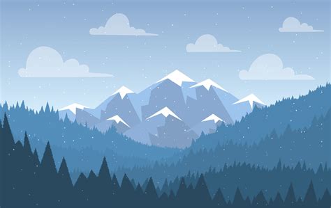 Vector Landscape Illustration 206116 Download Free