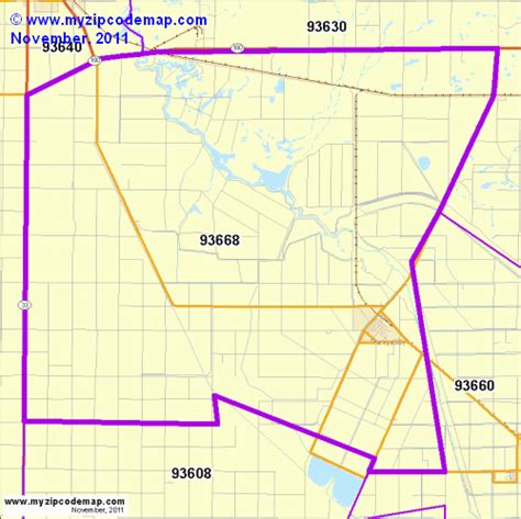 Zip Code Map Of 93668 Demographic Profile Residential Housing