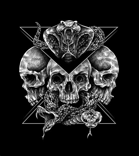 Skulls And Snakes Behance