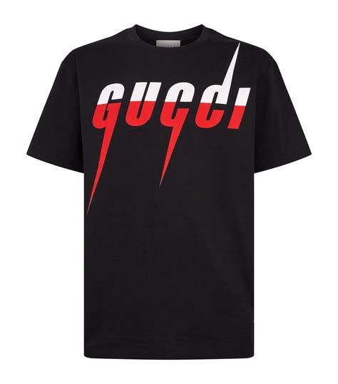 Gucci Logo T Shirt In Black For Men Lyst