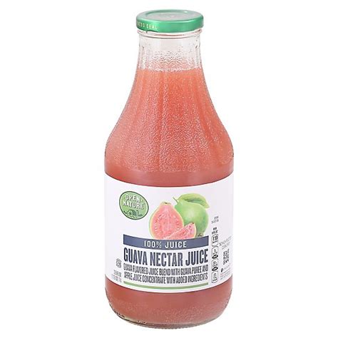 Open Nature 100 Guava Nectar Juice 338 Fz Albertsons