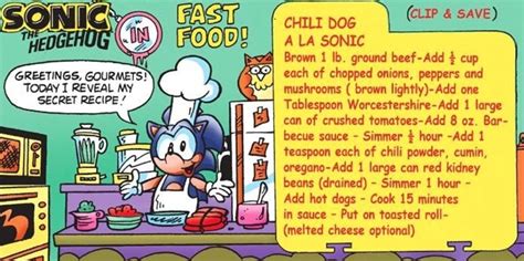 I Made Chili Dogs Using Sonic The Hedgehogs Official Recipe