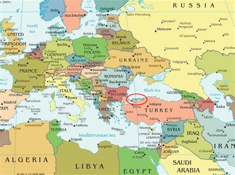 8 Political Map Of Turkey And Location Of Istanbul 10 Download