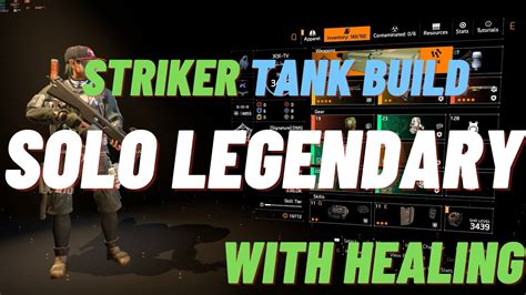 The Division Tank Striker Build Solo Legendary Tu Youtube