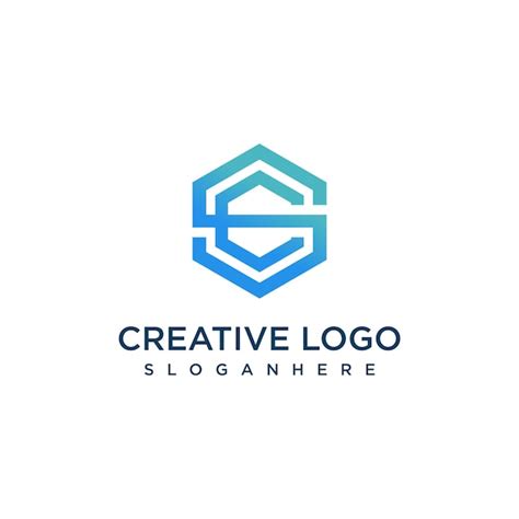 Letter Sc Logo Design Vorlage Vektorgrafiken Premium Vektor