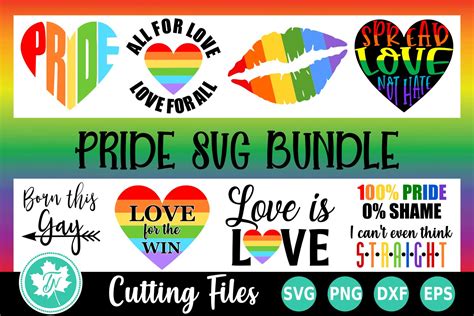 Gay Pride Svg Cut File Clip Art And Image Files Embellishments Pe