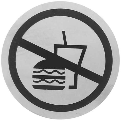Interdiction De Manger Panneau Autocolant Defense De Manger Et De