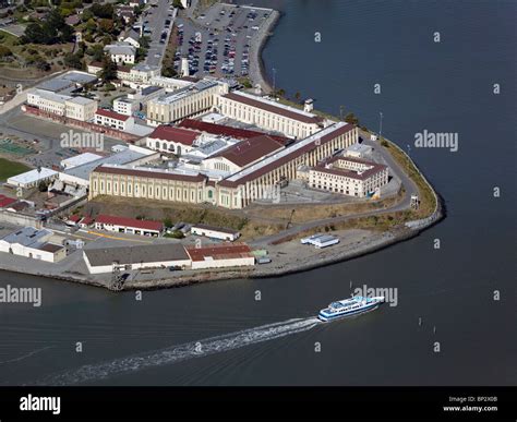 Aerial View Above San Quentin State Prison Marin County California