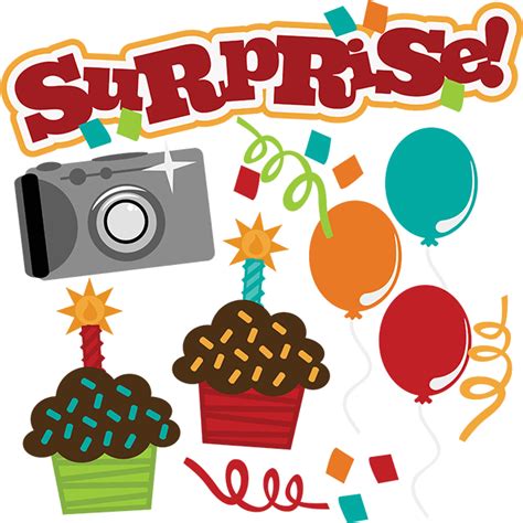 Surprise Svg Birthday Svg File Camera Svg File Cupcake