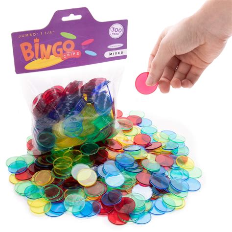 Buy 300 Jumbo 125 Bingo Chips For Large Print Bingo Cards Bulk