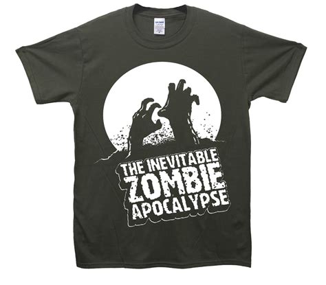 The Inevitable Zombie Apocalypse T Shirt Summer Men S Short Sleeve T Shirt T Shirts Aliexpress