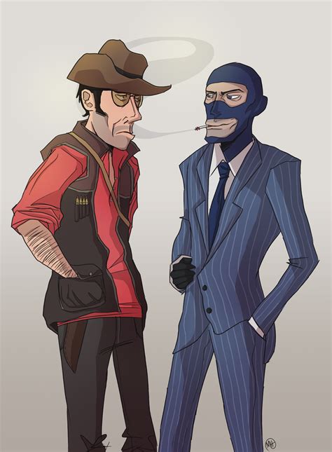 Tf2 Sniper And Spy By Monkette On Deviantart