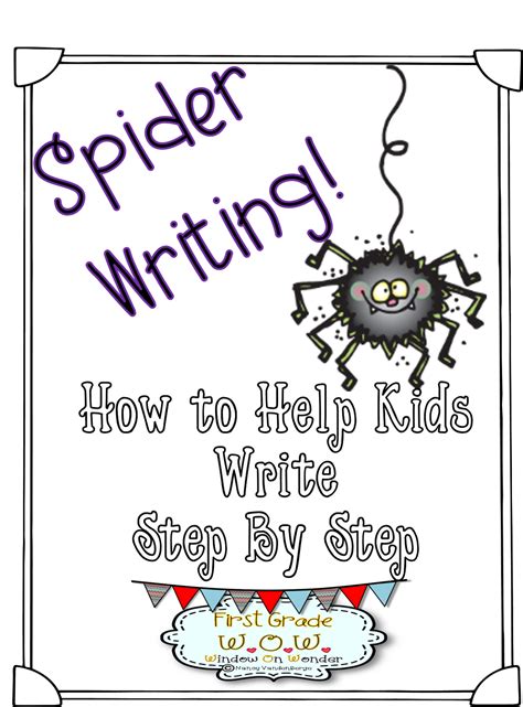 First Grade Wow Spider Writing