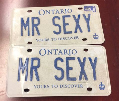 Mr Sexy Vanity License Plate Isgdnhsa2x