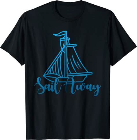 Segeln T Shirt Sail Away Segelboot Segler Shirt Geschenk Amazon De Fashion