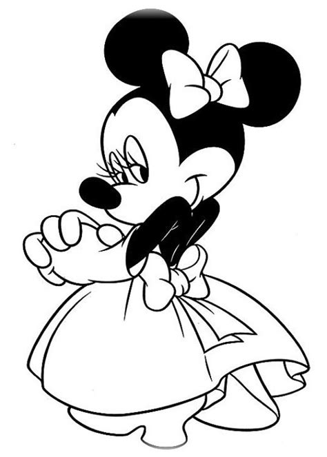 Pin By Affandi Mohd On Laternen Minnie Mouse Coloring Pages Mickey