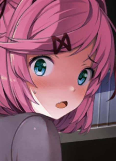I Have Just Noticed How Cute Natsuki Actually Looks With Blue Eyes Ddlc