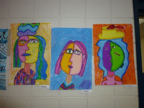 Mrs Werners Art Room 3rd Grade Picasso Self Portraits