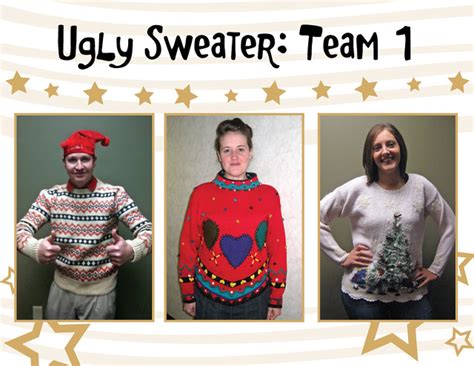 Ugly Sweater Competition Team 1 Were Raising Money To T Flickr