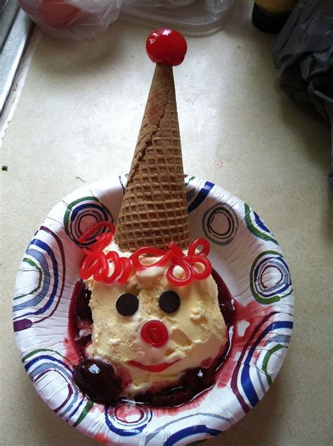 Clown Sundae Great Summer Kid Fun Summer Fun For Kids Summer Fun