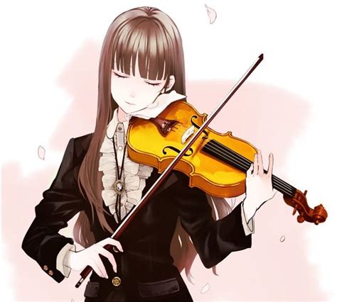 Violinist Anime Anime Music Playing Violin Girl Playing Violin
