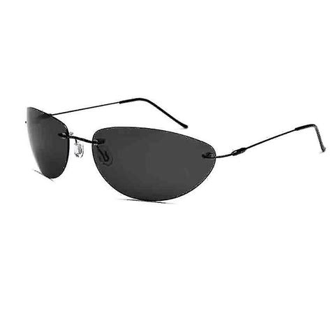 New 2023 Fashion Cool The Matrix Neo Style Polarized Sunglasses Ultralight Rimless Men Driving