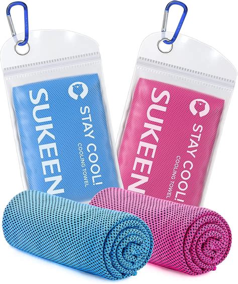 Sukeen Cooling Towel 2 Pack Cooling Towels For Neck Soft Breathable
