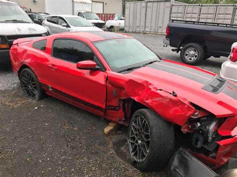 Right Wheel Damage 2014 Ford Mustang Shelby Gt500 Repairable Mustang
