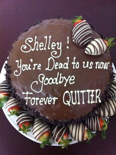 Giving a nice gift on someone's farewell is a sweet gesture to make the other person realize his/her importance in your life. 9 best images about You are dead to us ideas on Pinterest ...