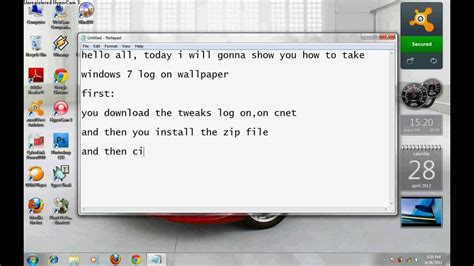 How To Change Windows 7 Login Screen Easy Step Youtube
