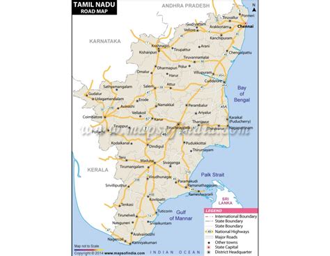 Buy Tamil Nadu Road Map