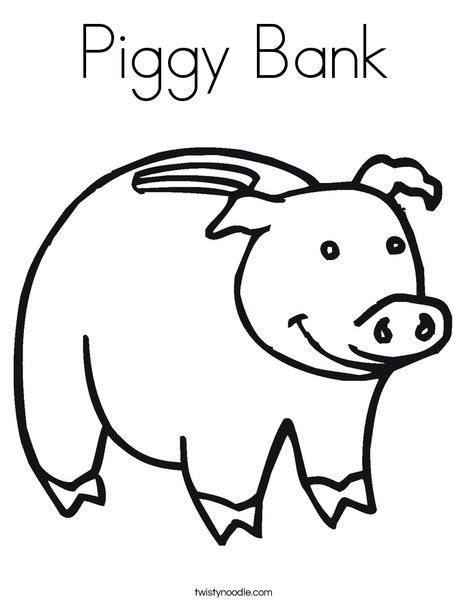 There are 65 piggy bank coloring for sale on etsy, and they cost $16.66 on average. Piggy Bank Coloring Page - Twisty Noodle