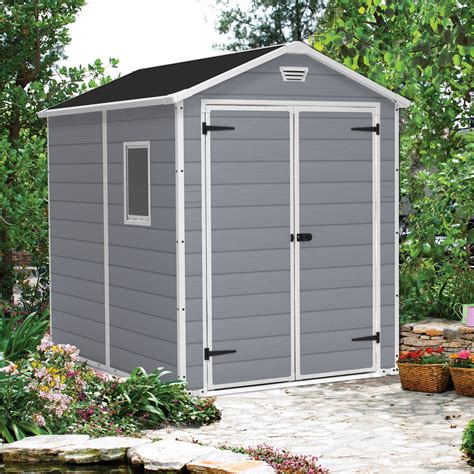 Keter Manor 6 X 8 Ft Vertical Storage Shed Made Of Extremely Durable
