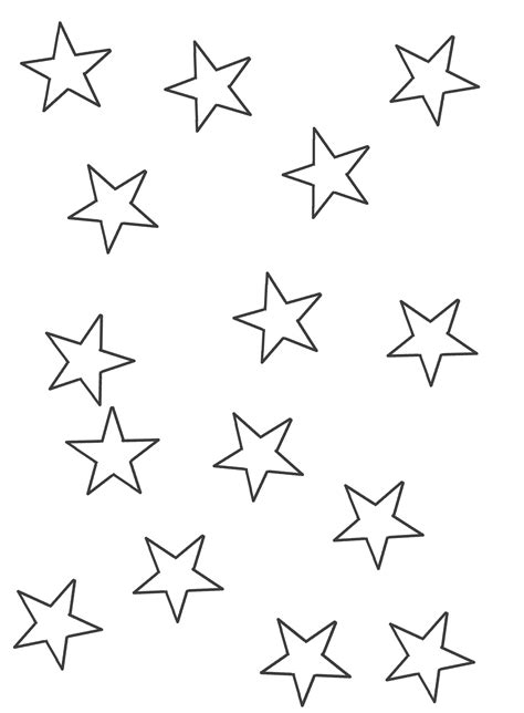 Dibujo De Estrellas Medianas E Estrellas Star Coloring Pages Adult Coloring Pages