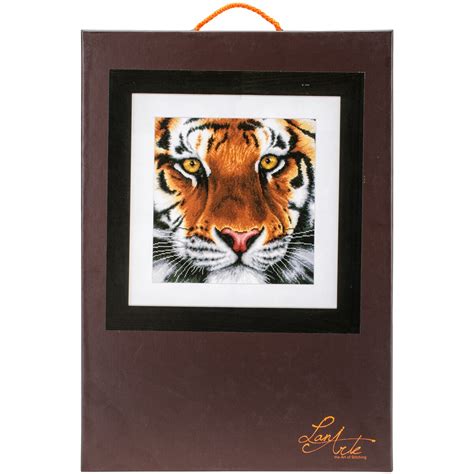 Lanarte Counted Cross Stitch Kit X Tiger On Aida Count