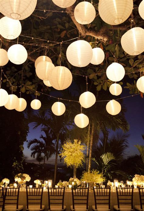 20 Beautiful Wedding Lanterns With Hanging On Lights Homemydesign
