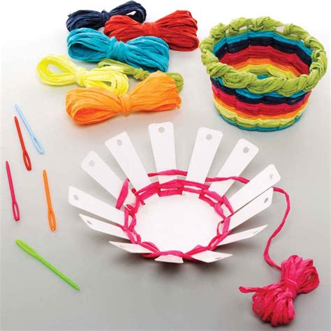 Rainbow Weaving Basket Kits Baker Ross