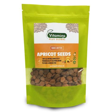 Bitter Apricot Seeds / Kernels, Natural Source of Vitamin B17, Large