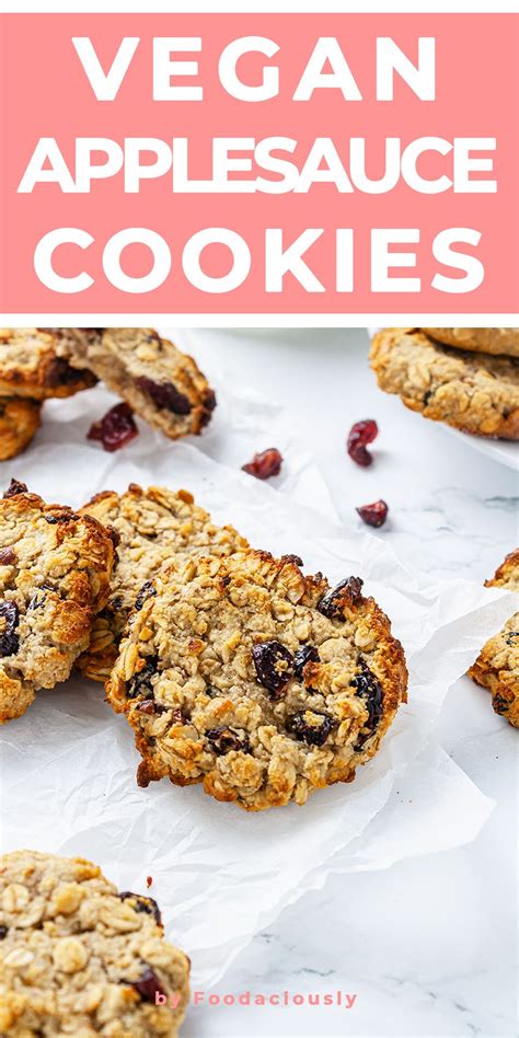 Oatmeal with apple, brown sugar and raisins recipe. Gluten Free Vegan Applesauce Cookies Recipe | Recipe in 2020 | Applesauce cookies recipes ...