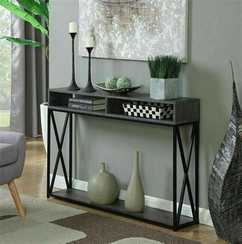 Maybe you would like to learn more about one of these? Narrow Console Table For Entryway W Storage Shelf