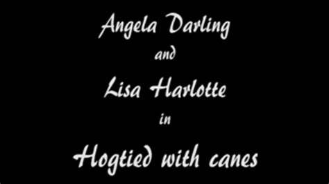 M100136 Angela Darling And Lisa Harlotte In Hogtied With Canes Fetish Cams Of All Kinds Of